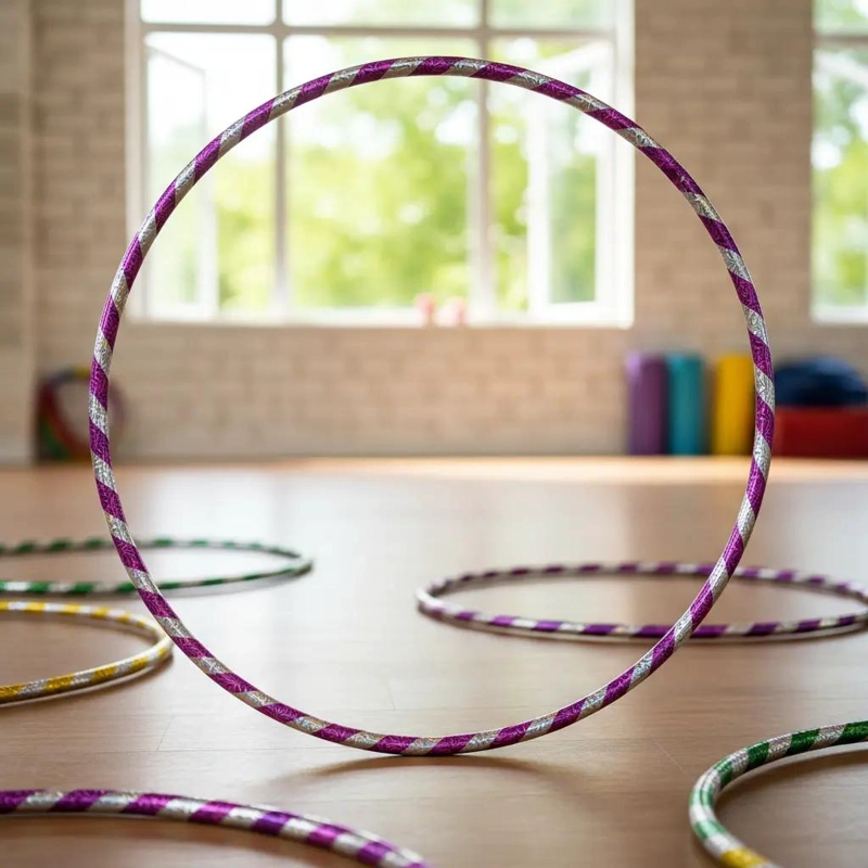 SET DE 10 AROS HULA HULA DE 75 CM PARA EJERCICIO Y DIVERSION - 1