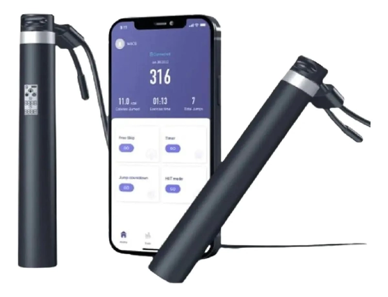 CUERDA DE SALTAR CON CONTADOR DIGITAL Y CONEXION USB PARA REGISTRO EN APP - 1