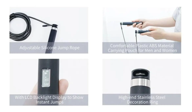 CUERDA DE SALTAR CON CONTADOR DIGITAL Y CONEXION USB PARA REGISTRO EN APP - 5
