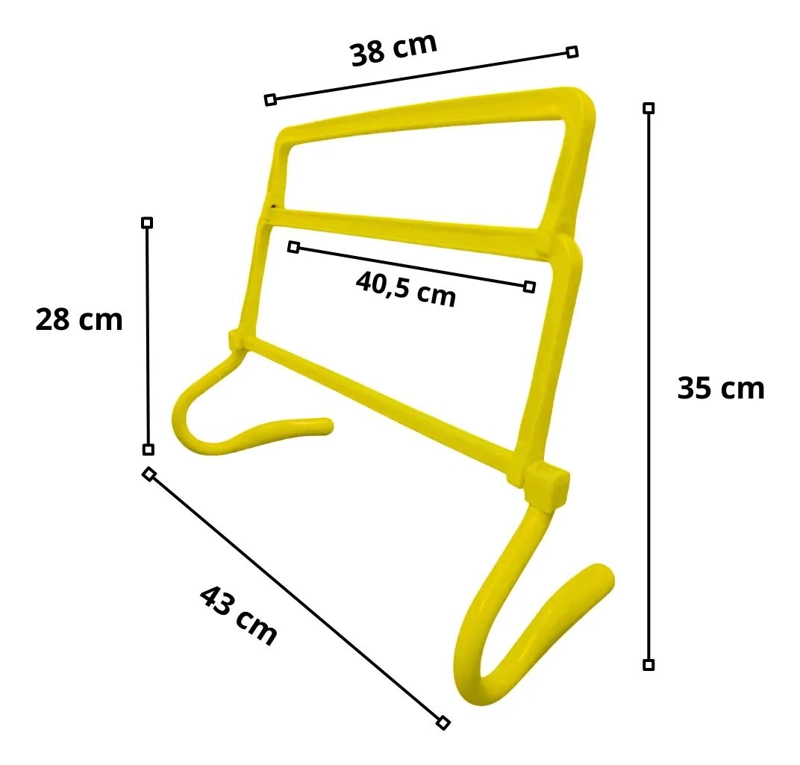 SET DE 4 VALLAS AJUSTABLES PARA ENTRENAMIENTO DE AGILIDAD Y SALTO - 2