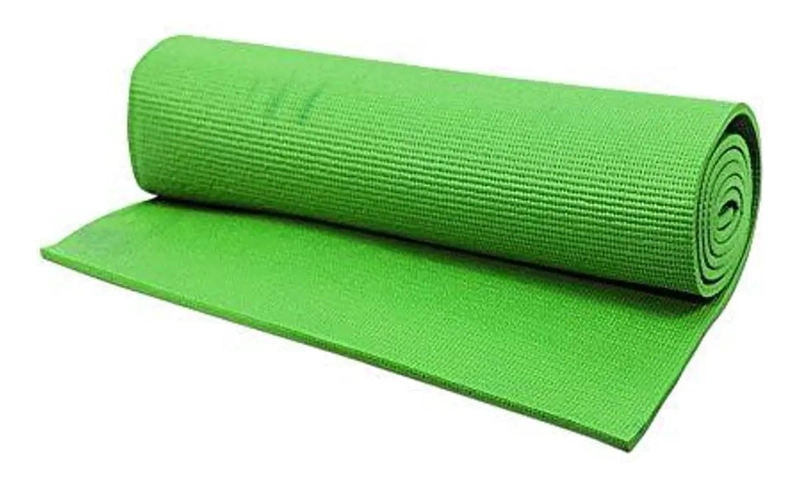 MAT DE YOGA ANTIDESLIZANTE DE GOMA EVA VERDE CON DIMENSIONES 180X60 CM Y ESPESOR - 1