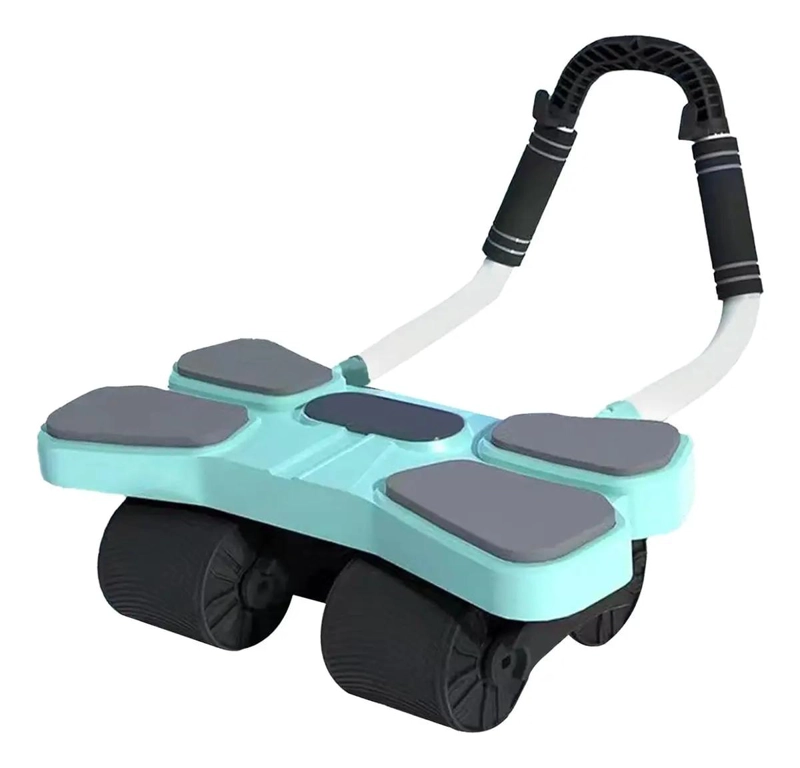 RUEDA DE ABDOMINALES CON CUATRO RUEDAS Y MANGO ERGONOMICO PARA EJERCICIO FITNESS - 1