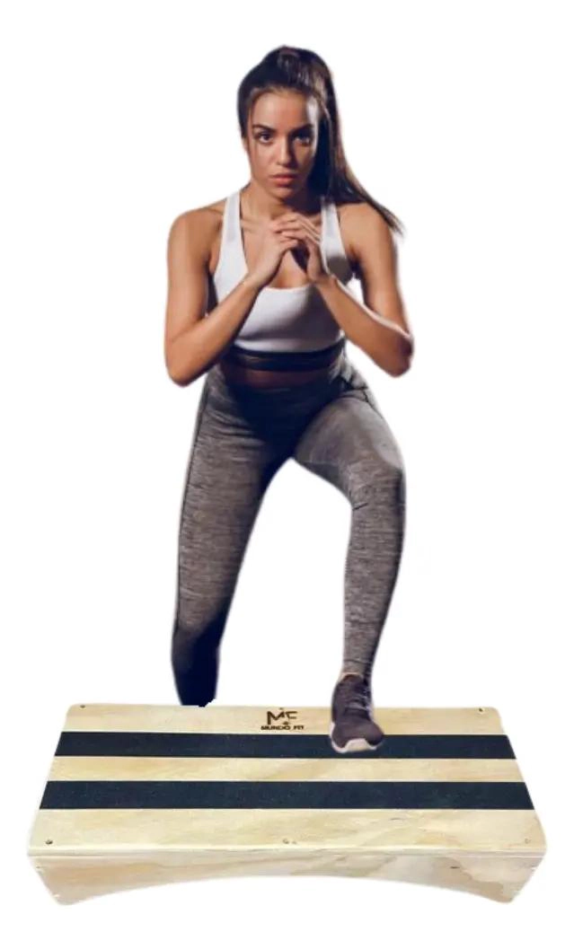 BANCO DE MADERA PARA STEP AEROBICO CON ESCALAS AJUSTABLES PARA EJERCICIO - 2