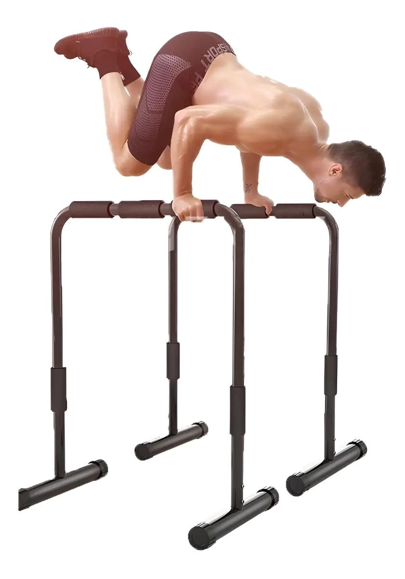 BARRAS PARALELAS AJUSTABLES PARA CALISTENIA ENTRE 78 Y 90 CM - 1