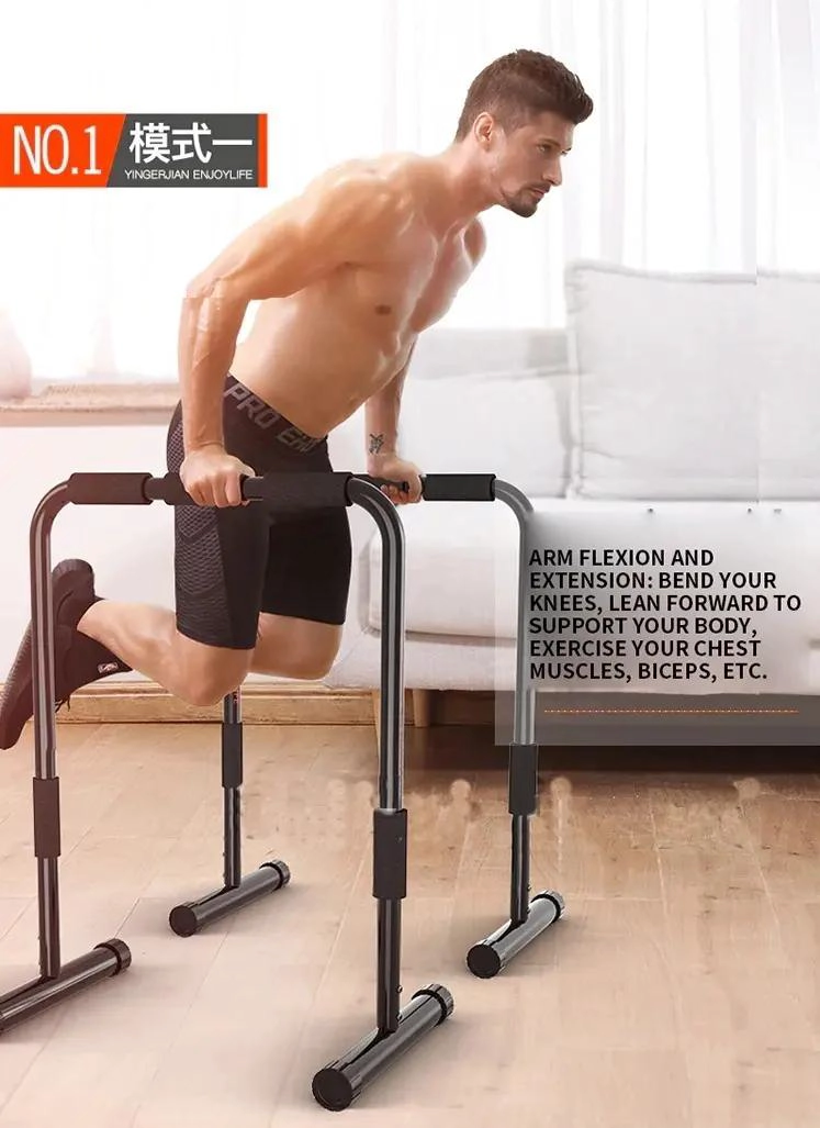 BARRAS PARALELAS AJUSTABLES PARA CALISTENIA ENTRE 78 Y 90 CM - 2