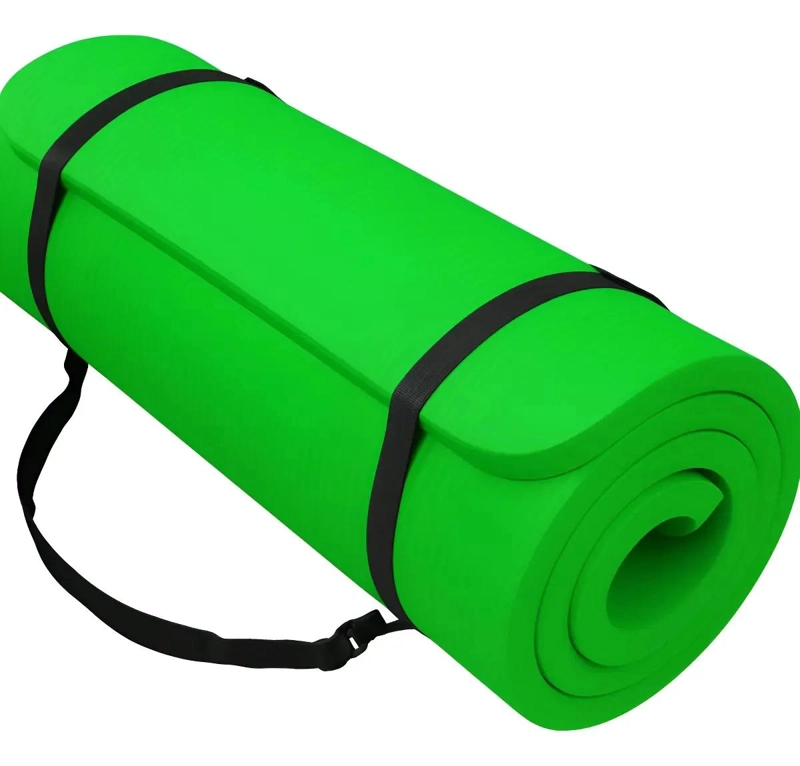 COLCHONETA DE YOGA Y EJERCICIO GRUESA DE 10 MM CON BOLSO Y CORREA - 1