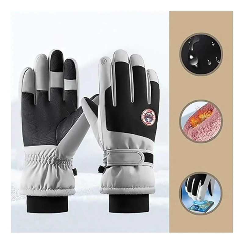 GUANTES TE RMICOS PARA NIEVE Y FRIO PARA HOMBRE CON CHIPORRO - 5
