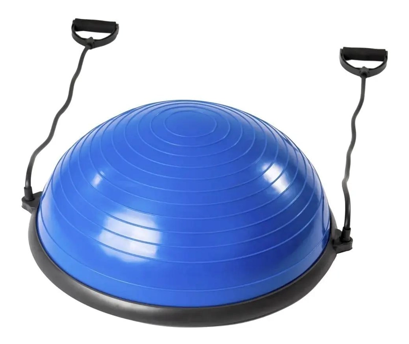 PELOTA DE EQUILIBRIO DE 60 CM CON ELASTICOS PARA EJERCICIOS - 1