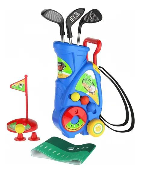 SET DE GOLF INFANTIL CON CARRO Y ACCESORIOS PARA JUEGO - 1