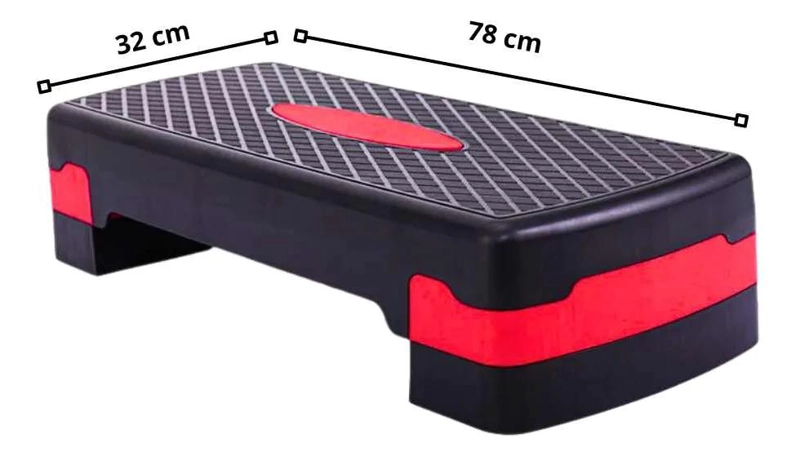 BANCO STEP AEROBICO CON 2 NIVELES Y SUPERFICIE ANTIDESLIZANTE PARA EJERCICIO - 3