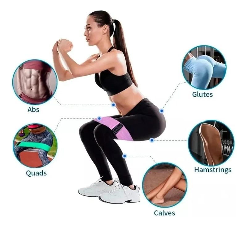 COLCHONETA PARA EJERCICIOS CON RUEDA ABDOMINAL Y BANDAS DE TELA - 4
