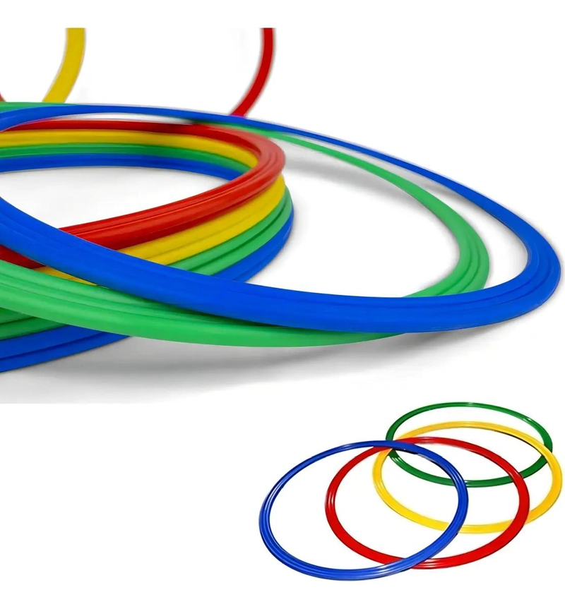 SET DE 10 AROS DE AGILIDAD DE 50 CM PARA ENTRENAMIENTO DEPORTIVO - 3