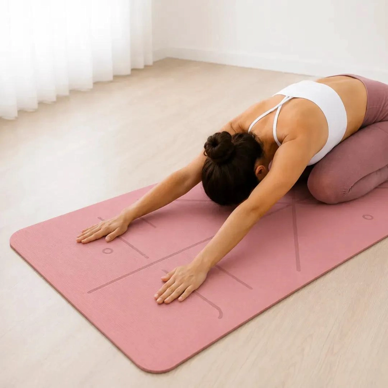 MAT DE YOGA ECOLOGICO ANTIDESLIZANTE DE 6MM CON BOLSA INCLUIDA - 2
