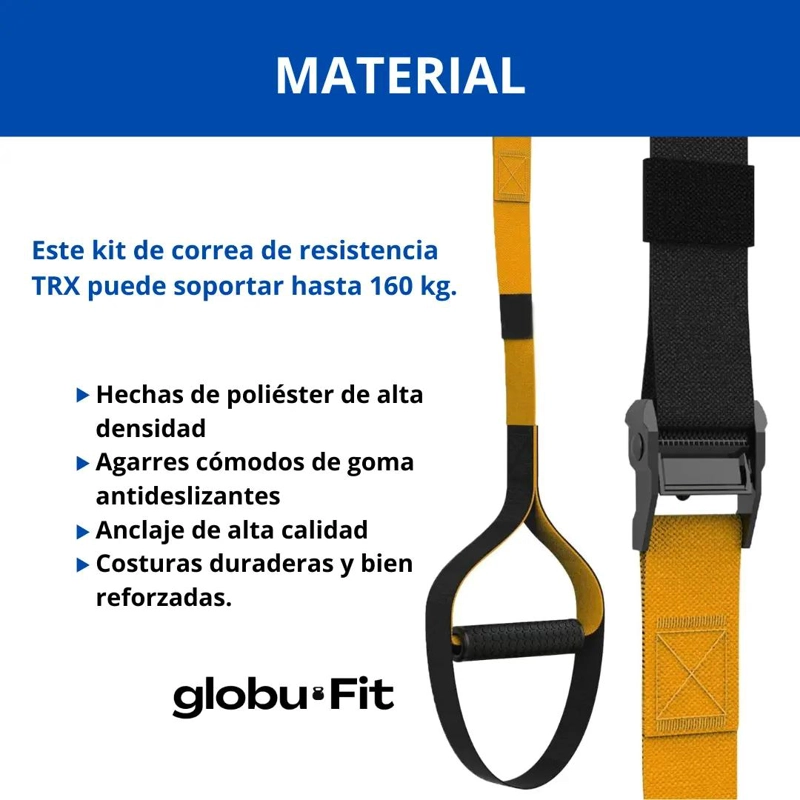 SET DE BANDAS DE SUSPENSION PARA ENTRENAMIENTO FUNCIONAL Y RESISTENCIA - 2