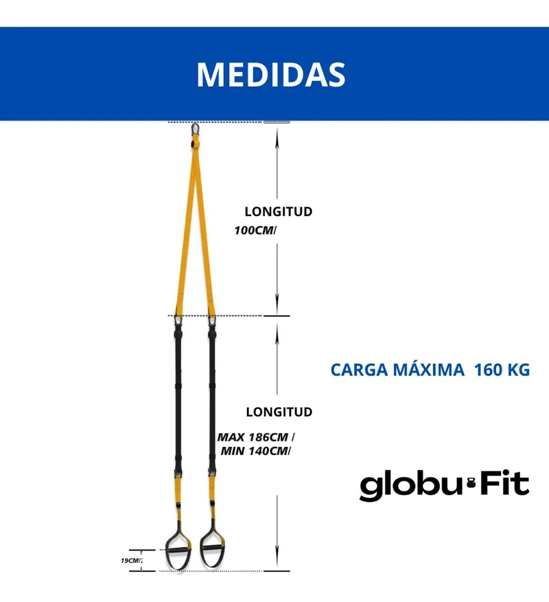 SET DE BANDAS DE SUSPENSION PARA ENTRENAMIENTO FUNCIONAL Y RESISTENCIA - 3