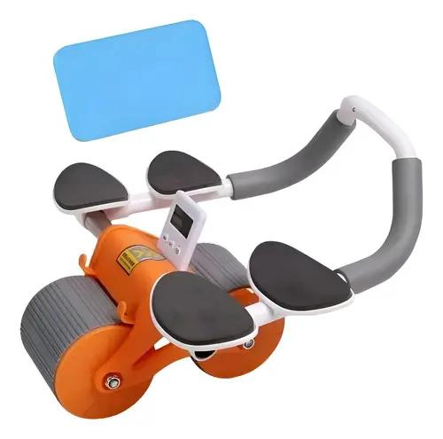 RODILLO ABDOMINAL CON 4 SOPORTES Y REBOTE AUTOMATICO PARA FITNESS - 1