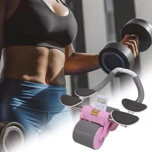 RODILLO ABDOMINAL CON 4 SOPORTES Y REBOTE AUTOMATICO PARA FITNESS - 4