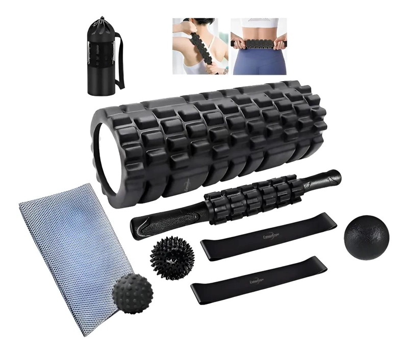 SET COMPLETO DE RODILLOS PARA ELONGACION Y MASAJE CON FOAM PARA YOGA - 1