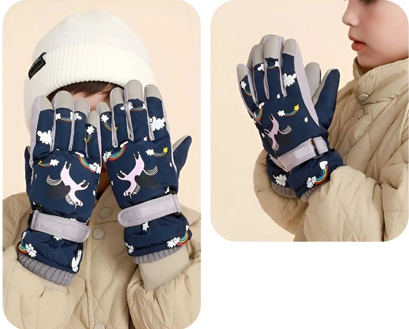GUANTES TE RMICOS PARA NIÑOS IDEALES PARA INVIERNO Y NIEVE - 2