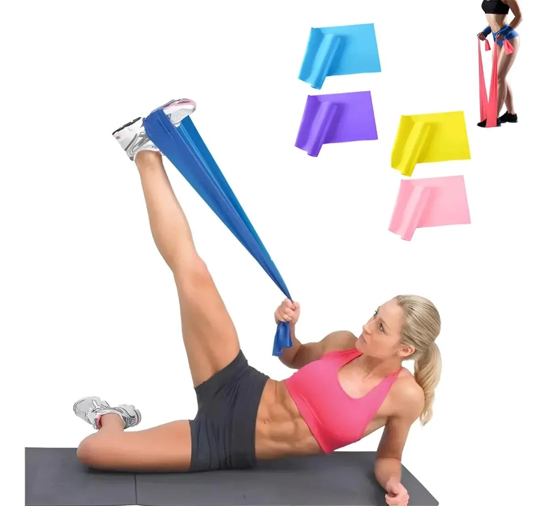 SET DE 4 BANDAS ELASTICAS PARA EJERCICIO Y ENTRENAMIENTO DE RESISTENCIA - 1