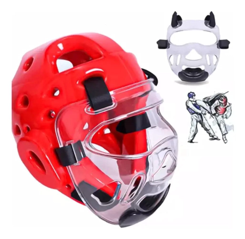 CARETA PROTECTORA PARA CASCO DE ARTES MARCIALES Y TAEKWONDO - 3