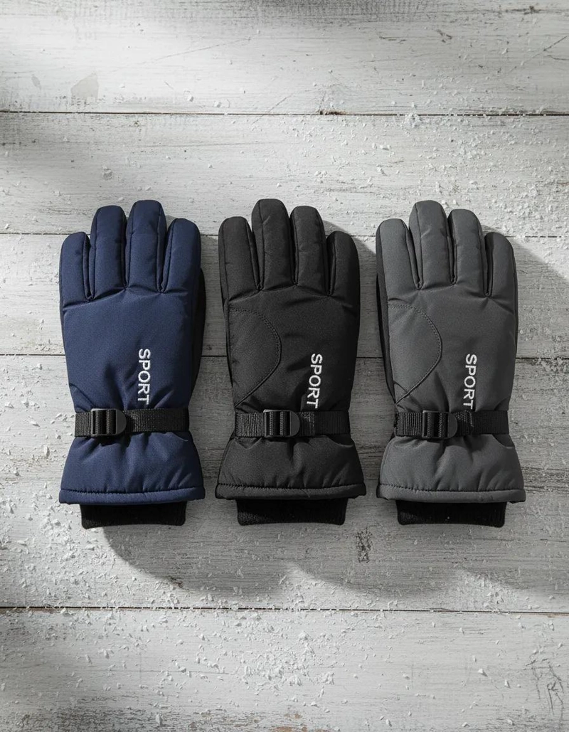 SET DE 3 GUANTES DEPORTIVOS TE RMICOS PARA ACTIVIDADES EN LA NIEVE - 1