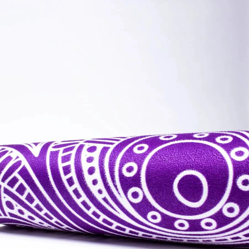 COLCHONETA PARA YOGA CON DISEÑO MANDALA Y GROSOR DE 5 MM COLOR MORADO - 2
