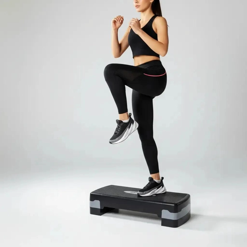 STEP AEROBICO AJUSTABLE CON DOS NIVELES DE ALTURA 10 Y 15 CM - 1