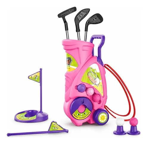 SET DE GOLF INFANTIL CON CARRO Y ACCESORIOS PARA JUEGO - 1