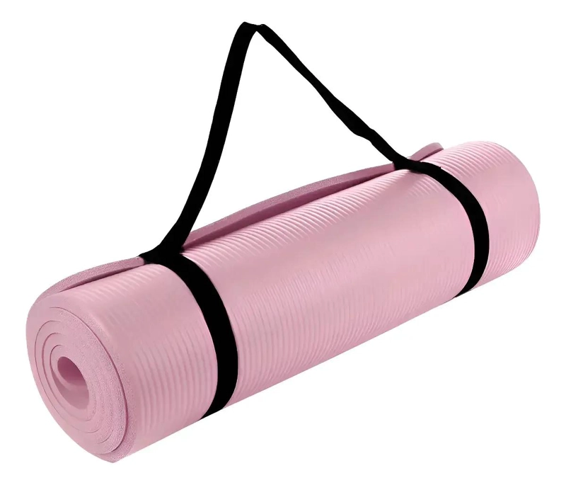 COLCHONETA DE YOGA GRUESA DE 15 MM CON BOLSO Y CORREA PARA EJERCICIO - 1