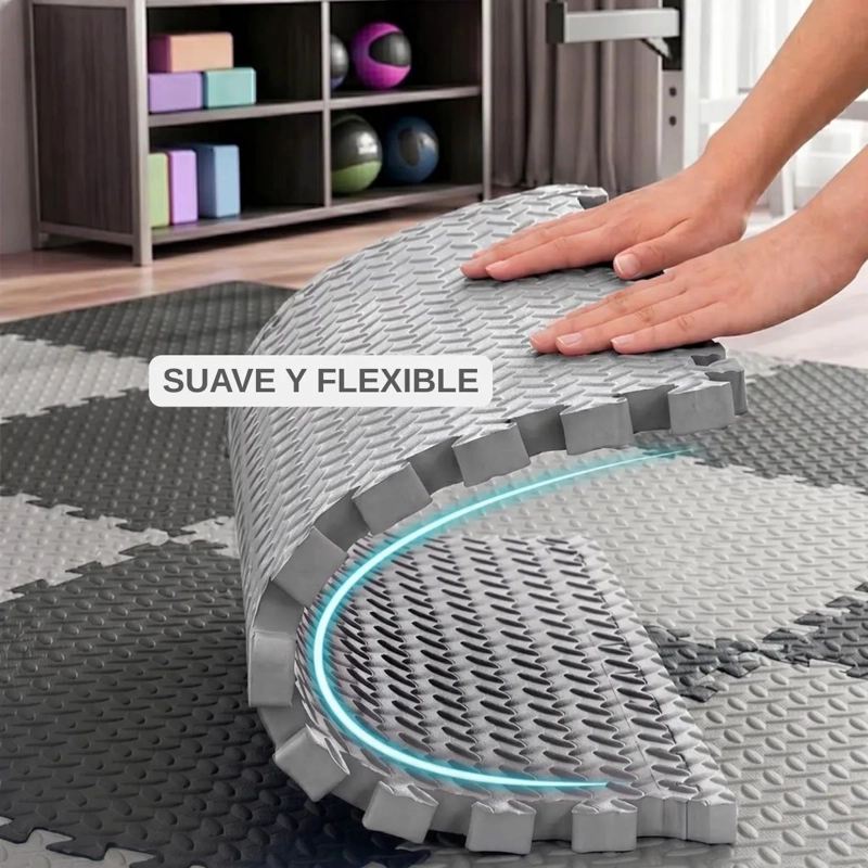 PLANCHA DEPORTIVA DE GOMA EVA TATAMI 100X100X2 CM PARA ENTRENAMIENTO - 3