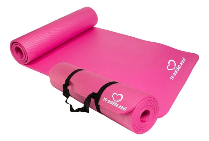 ALFOMBRILLA DE YOGA Y PILATES ANTIDESLIZANTE COLOR VERDE PARA EJERCICIOS - 1