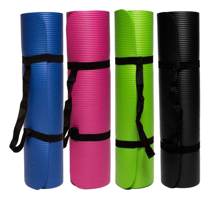 ALFOMBRILLA DE YOGA Y PILATES ANTIDESLIZANTE COLOR VERDE PARA EJERCICIOS - 2