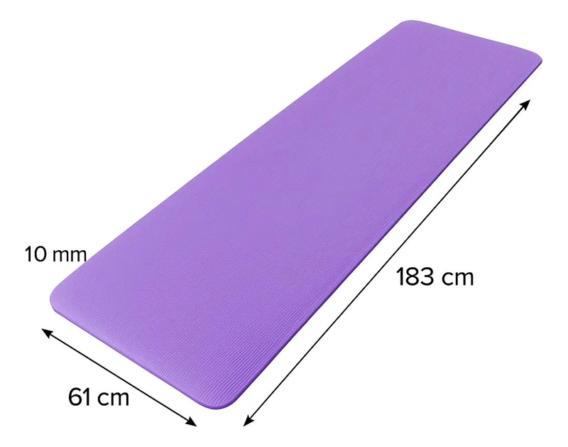 COLCHONETA DE YOGA Y PILATES ANTIDESLIZANTE DE 10 MM PARA EJERCICIO - 3