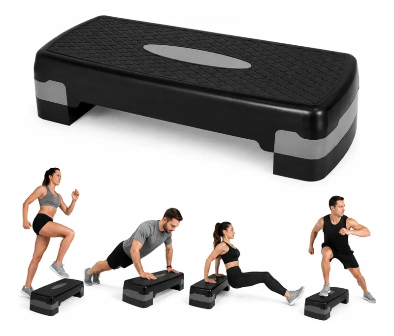 BANCO PARA AEROBIC Y FITNESS CON 2 NIVELES ANTIDESLIZANTE - 1