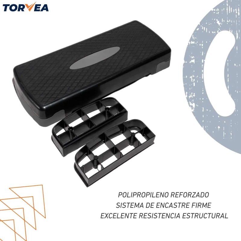 BANCO PARA AEROBIC Y FITNESS CON 2 NIVELES ANTIDESLIZANTE - 4