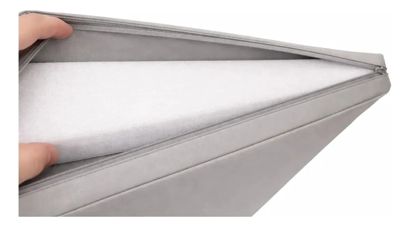 COLCHONETA DEPORTIVA DE ECOCUERO GRIS 120X60X5 CM PARA EJERCICIOS - 3