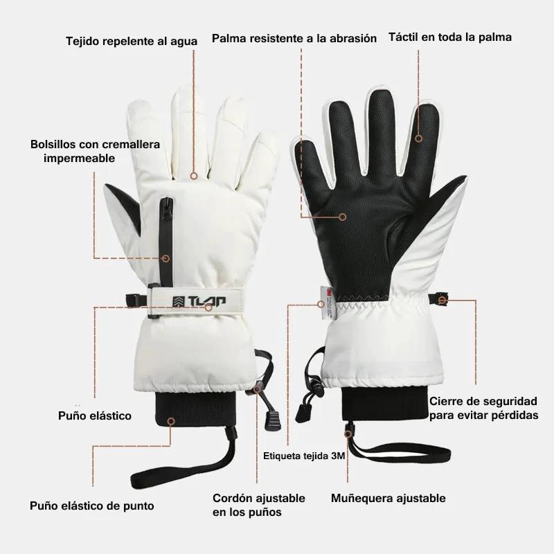 GUANTES TE RMICOS IMPERMEABLES PARA ACTIVIDADES AL AIRE LIBRE Y DEPORTES - 2