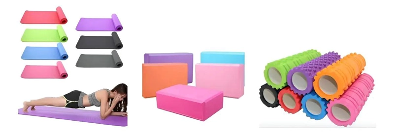 SET COMPLETO PARA YOGA CON MAT, LADRILLO Y RODILLO DE ELONGACION - 1