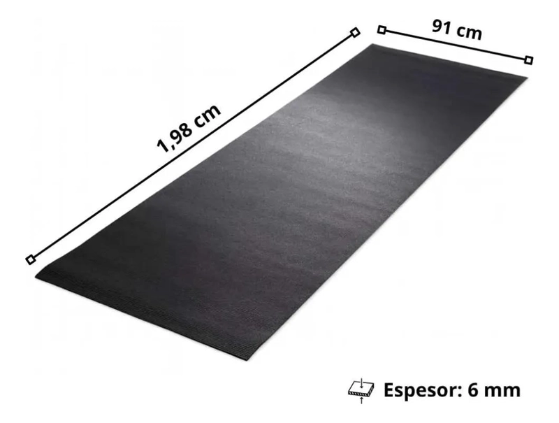 COLCHONETA PROTECTORA PARA PISO IDEAL PARA TROTADORAS Y EQUIPOS DE EJERCICIO - 2
