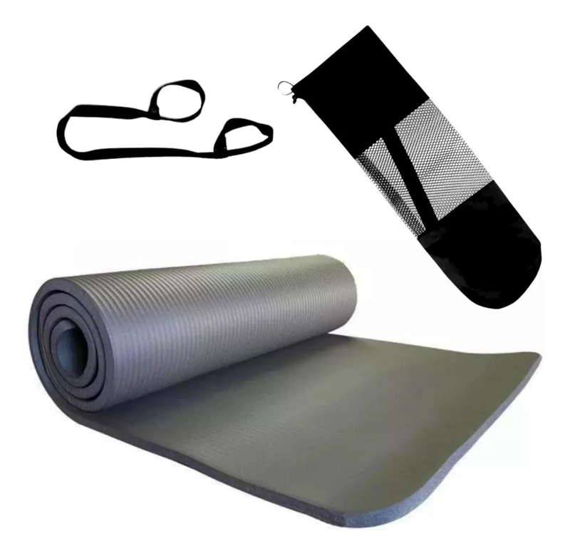 COLCHONETA DE YOGA PARA EJERCICIO CON GROSOR DE 10MM Y ACCESORIOS - 2