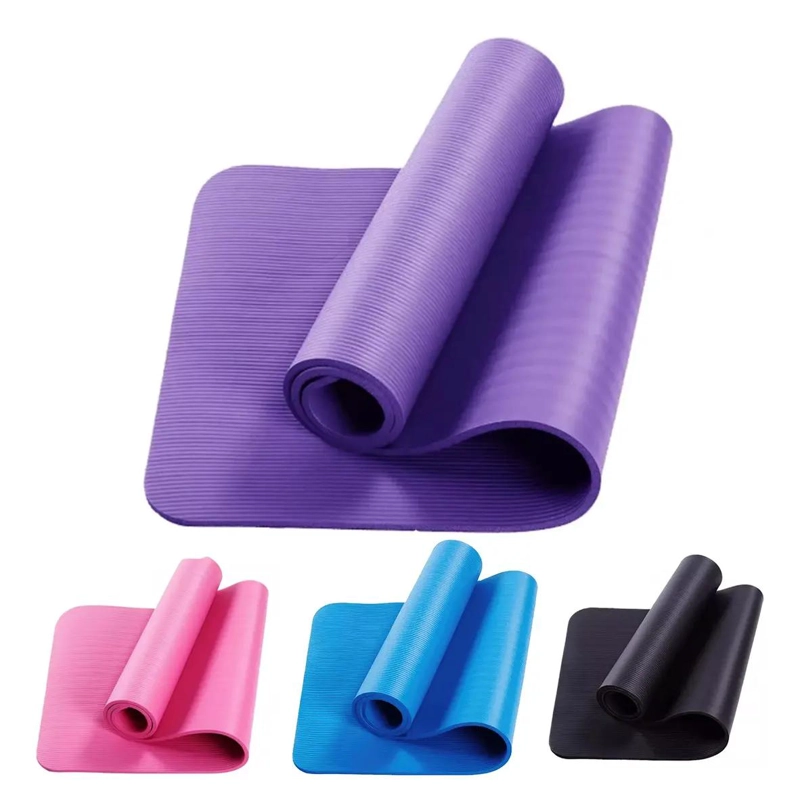MAT DE YOGA ANTIDESLIZANTE PLEGABLE 170X60 CM GROSOR 10 MM COLOR VIOLETA - 2