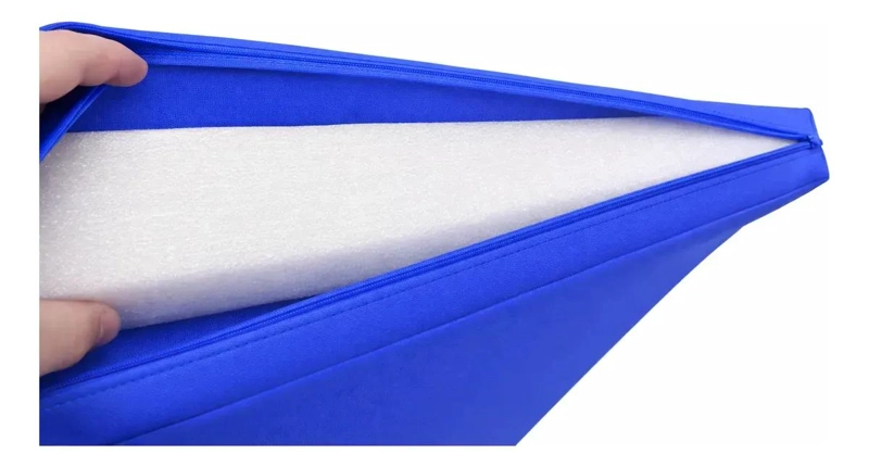 COLCHONETA DEPORTIVA DE ECOCUERO AZUL 120X60X5 CM PARA EJERCICIOS - 3