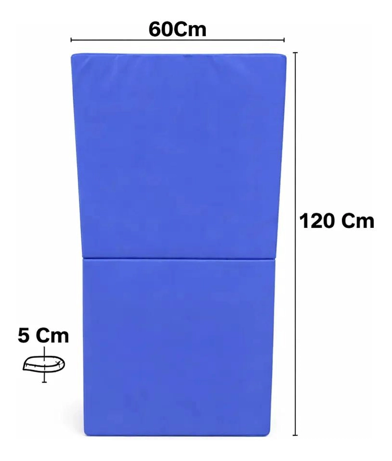 COLCHONETA DEPORTIVA DE ECOCUERO AZUL 120X60X5 CM PARA EJERCICIOS - 5