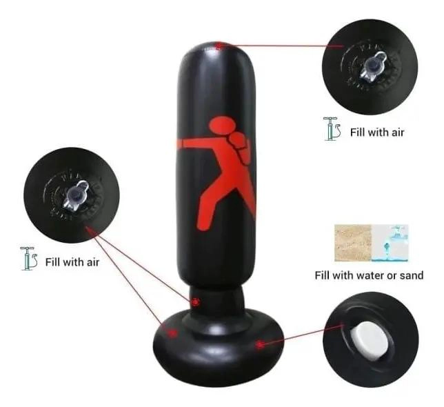 SACO DE BOXEO INFLABLE PARA ENTRENAMIENTO Y PRACTICA DEPORTIVA - 3