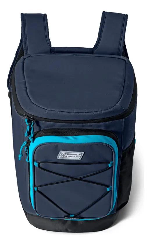 MOCHILA COOLER PARA CAMPING CON CAPACIDAD DE 30 LATAS EN COLOR AZUL - 4