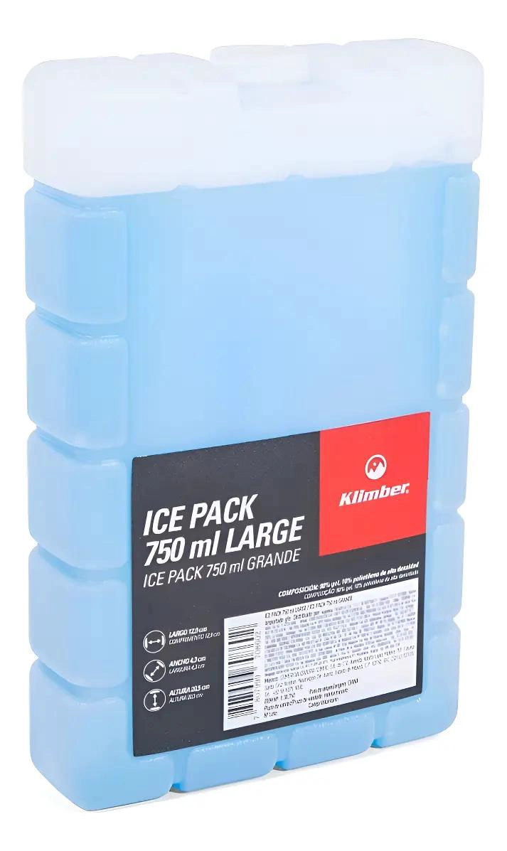 PAQUETE DE GEL PARA HIELO ARTIFICIAL GRANDE 750 ML PARA CONSERVACION - 1