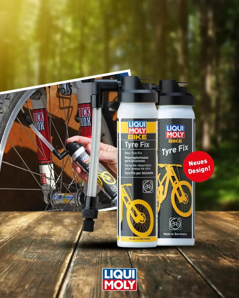 REPARADOR RAPIDO PARA PINCHAZOS DE BICICLETA CON FORMULA LIQUIDA EFICAZ - 1