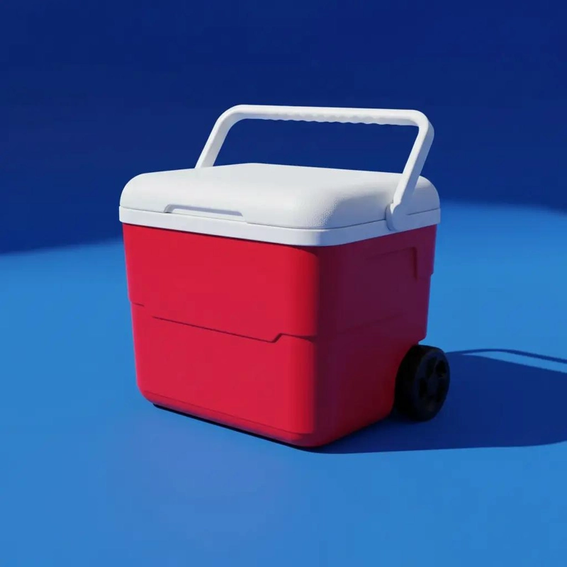 NEVERA RIGIDA CON RUEDAS CAPACIDAD 50 LITROS PARA TRANSPORTE FACIL - 3