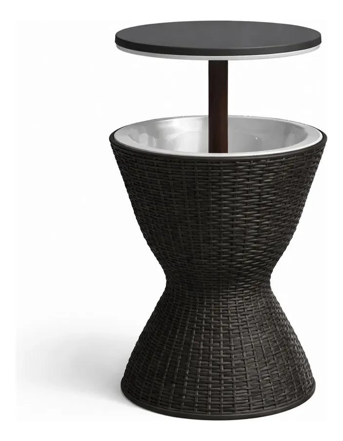 ENFRIADOR 2 EN 1 CON DISEÑO SIMIL RATTAN CAPACIDAD 19 LITROS - 1